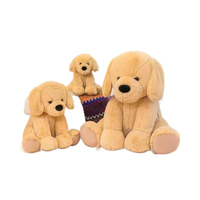 Большая плюшевая кукла-щенок золотистого ретривера - Детский подарок, подушка, украшение