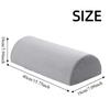 Half Cylinder Half Moon Bolster Pillow Removable Cover Semi-Roll Knee Pillow  Home Use