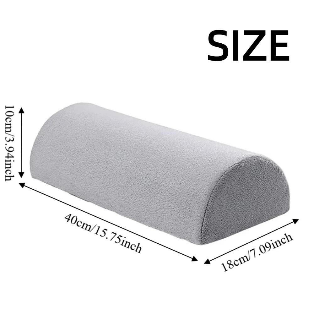 Half Cylinder Half Moon Bolster Pillow Removable Cover Semi-Roll Knee Pillow Home Use