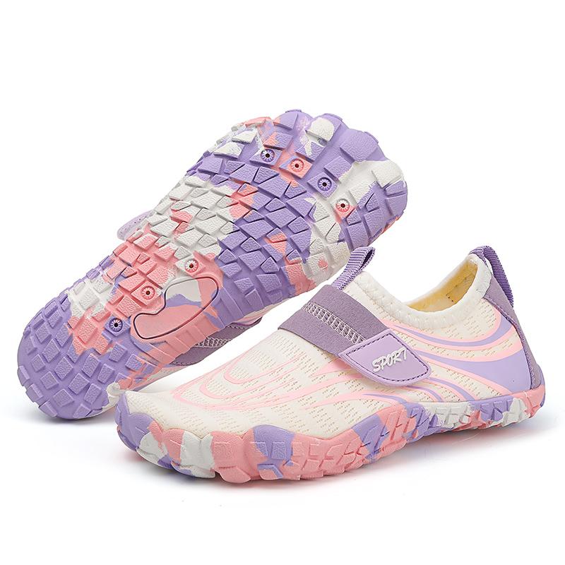 Мода Мода Розовый Пляж Детская Водная Обувь Лето Легкая Обувь Босиком Детская Уличная Нескользящая Водная Обувь Кроссовки Для Мальчиков Девочек