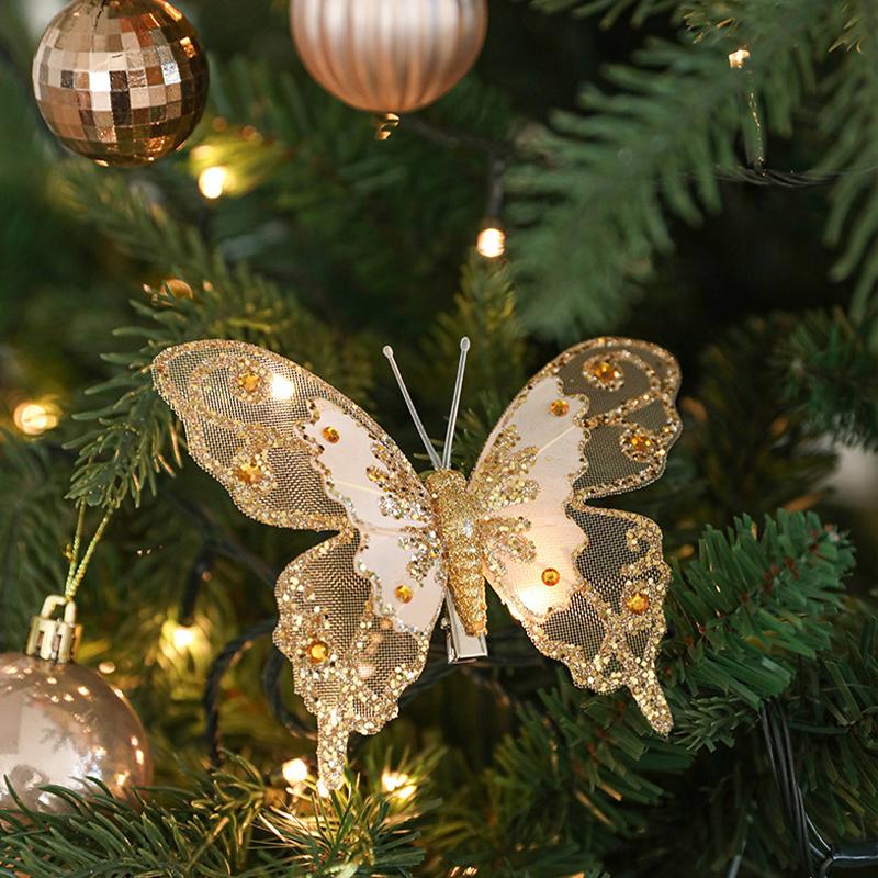 Рождественский орнамент, имитация изысканного блеска, блестки, несколько цветов, стереоскопическая домашняя вечеринка