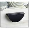 2Pcs Half Round Cabinet Pulls, Kitchen Cupboard Bedroom Wardrobe Drawer Furniture Door Pulls