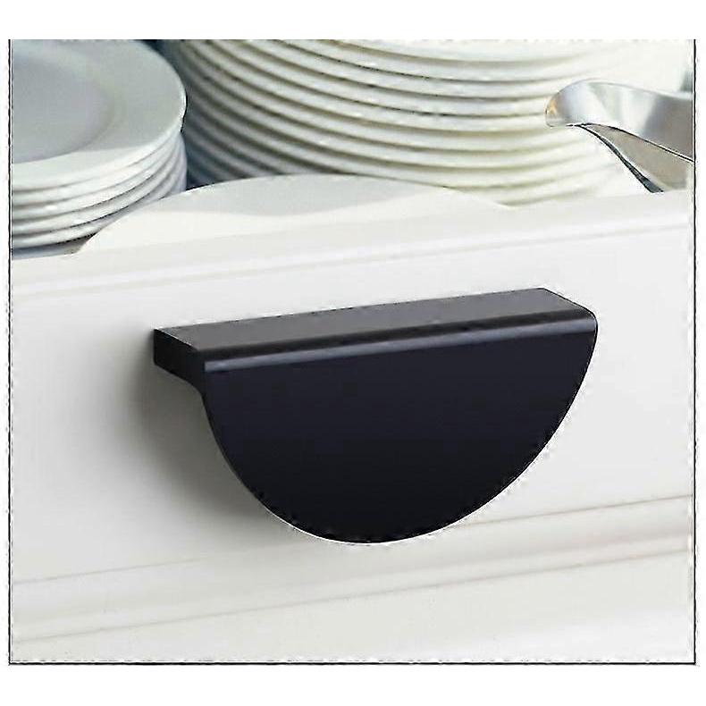 2Pcs Half Round Cabinet Pulls, Kitchen Cupboard Bedroom Wardrobe Drawer Furniture Door Pulls
