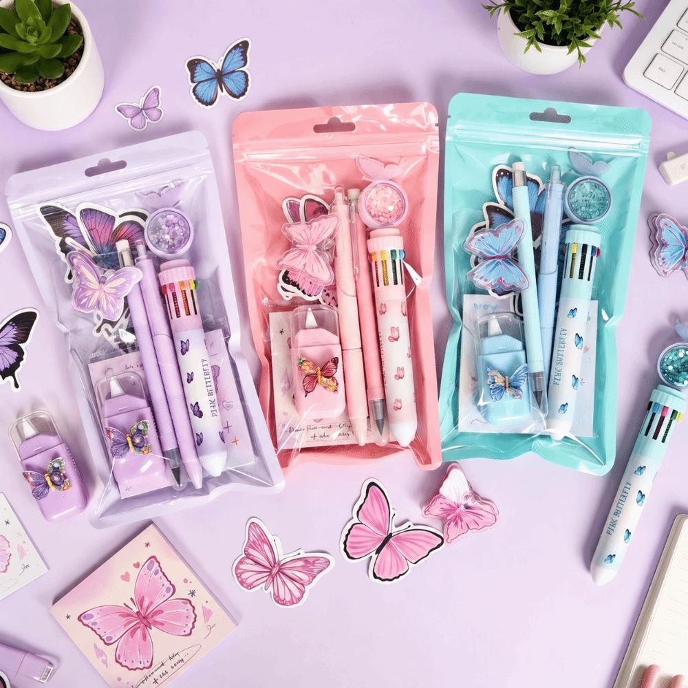 7-in-1 Stationery Kit Complete Stationery Ballpoint Pen Creative Gel Pen  Gift Prize