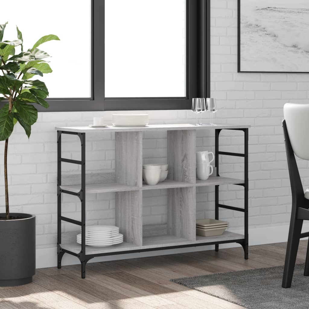 Sideboard Gray Sonoma 102 x 32 x 73.5 cm Engineered Wood