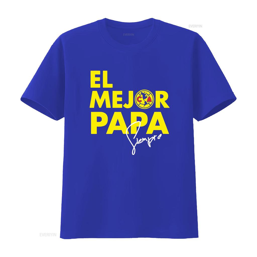 Club America El Mejor Papa T Shirt Sweat 12248 Vintage Versatile Stylish Graphic Fashion Top For Everyday Wear