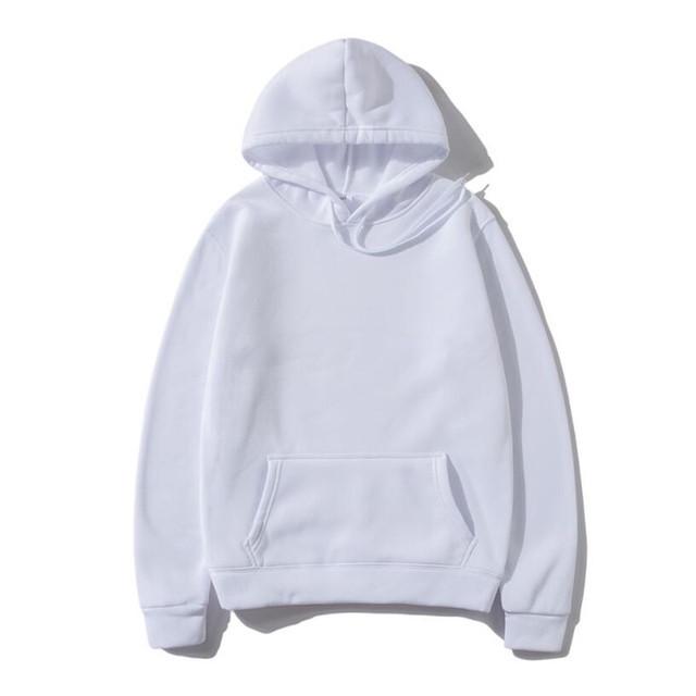 2023 Autumn/Winter Fleece-Lined Thick Hoodie - Unisex European/American Loose Fit, Plain Color.