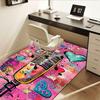 Office Carpet Chair Mat: Vibrant Microphone Design, Perfect for Home Decor, Office Use, and Gifts Suitable for Bedrooms, Living Rooms, and All Rooms