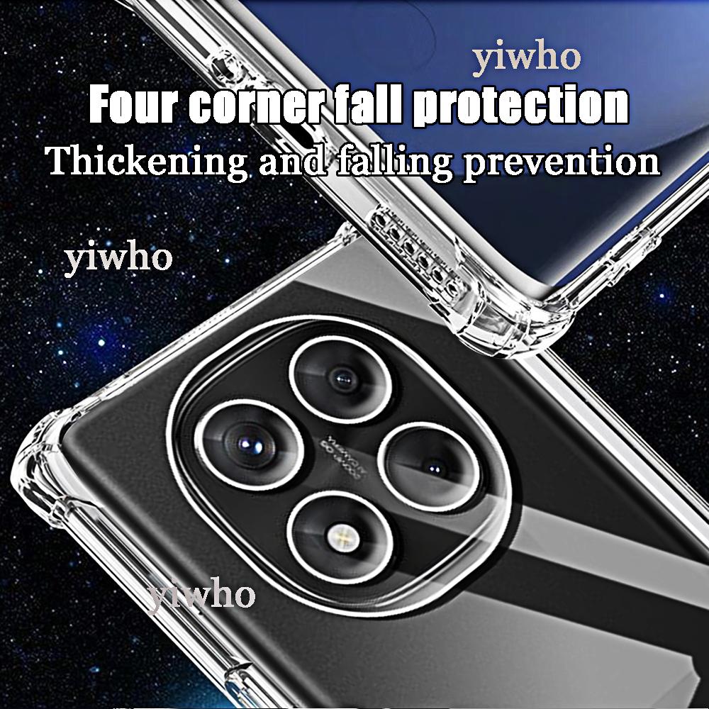 Прозрачный чехол для телефона Redmi Note 14 Pro Plus 5G 14 4G 14Pro 14Promax 14Pro+ Защитные чехлы для задней панели камеры