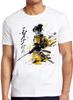 Samurai Japanese Calligraphy with Sword Manga Anime Art Drawing Gamer Cult Meme Movie Music Cool Gift Tee T Shirt 2257