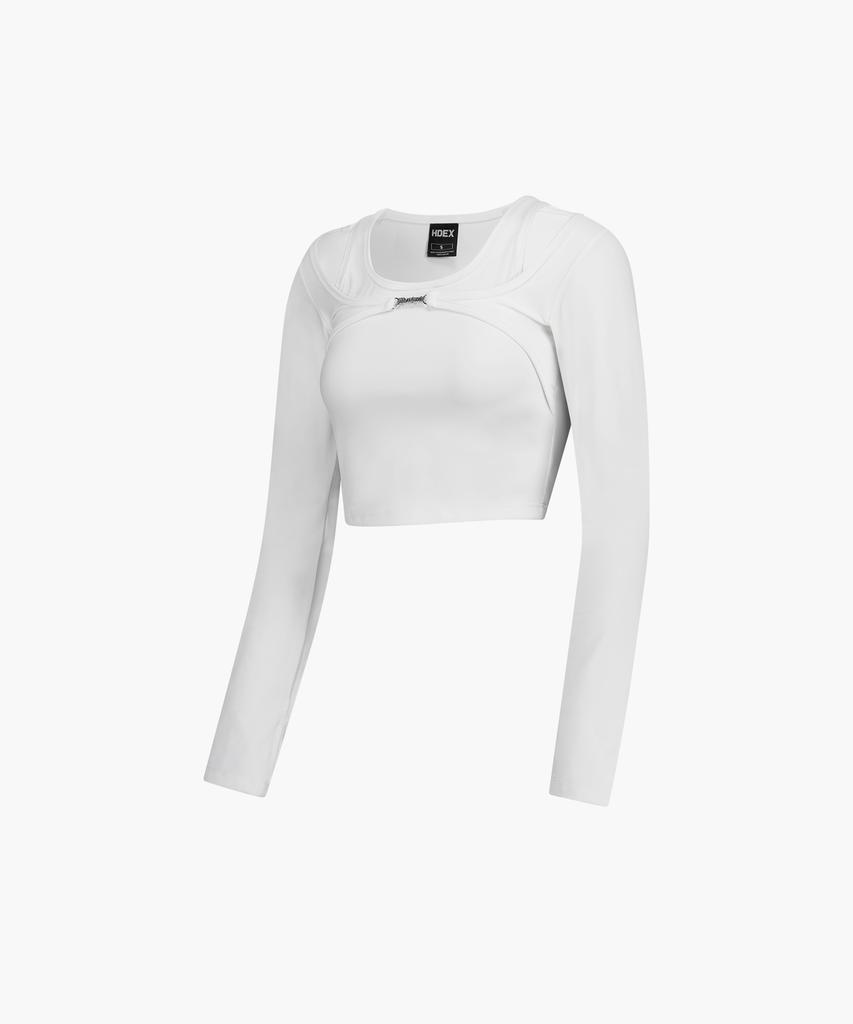 HDEX Women'S Supple Layered Long Sleeve (White)