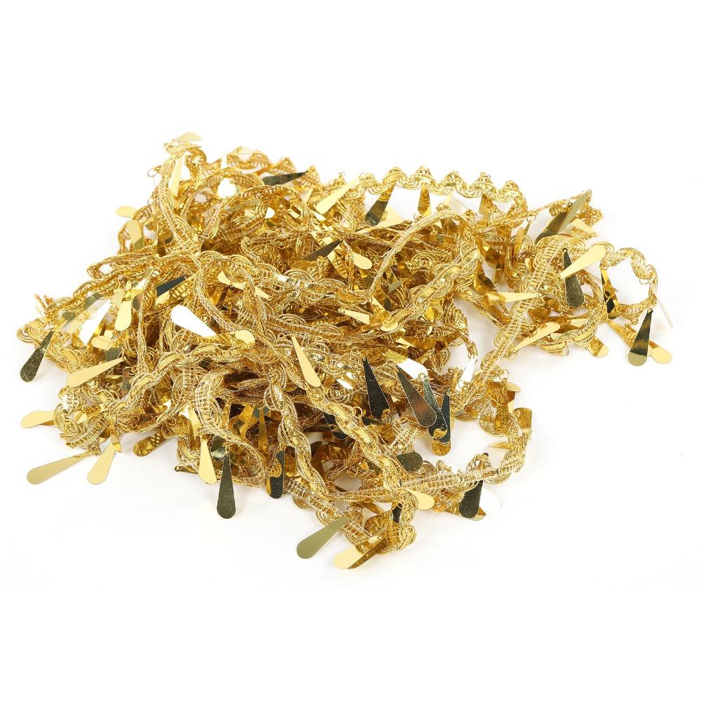 1pcs Polyester Sequin Fringe Trim 10 Yards Length Sequin Tassel Trim Waist Chain Belt  DIY Crafts