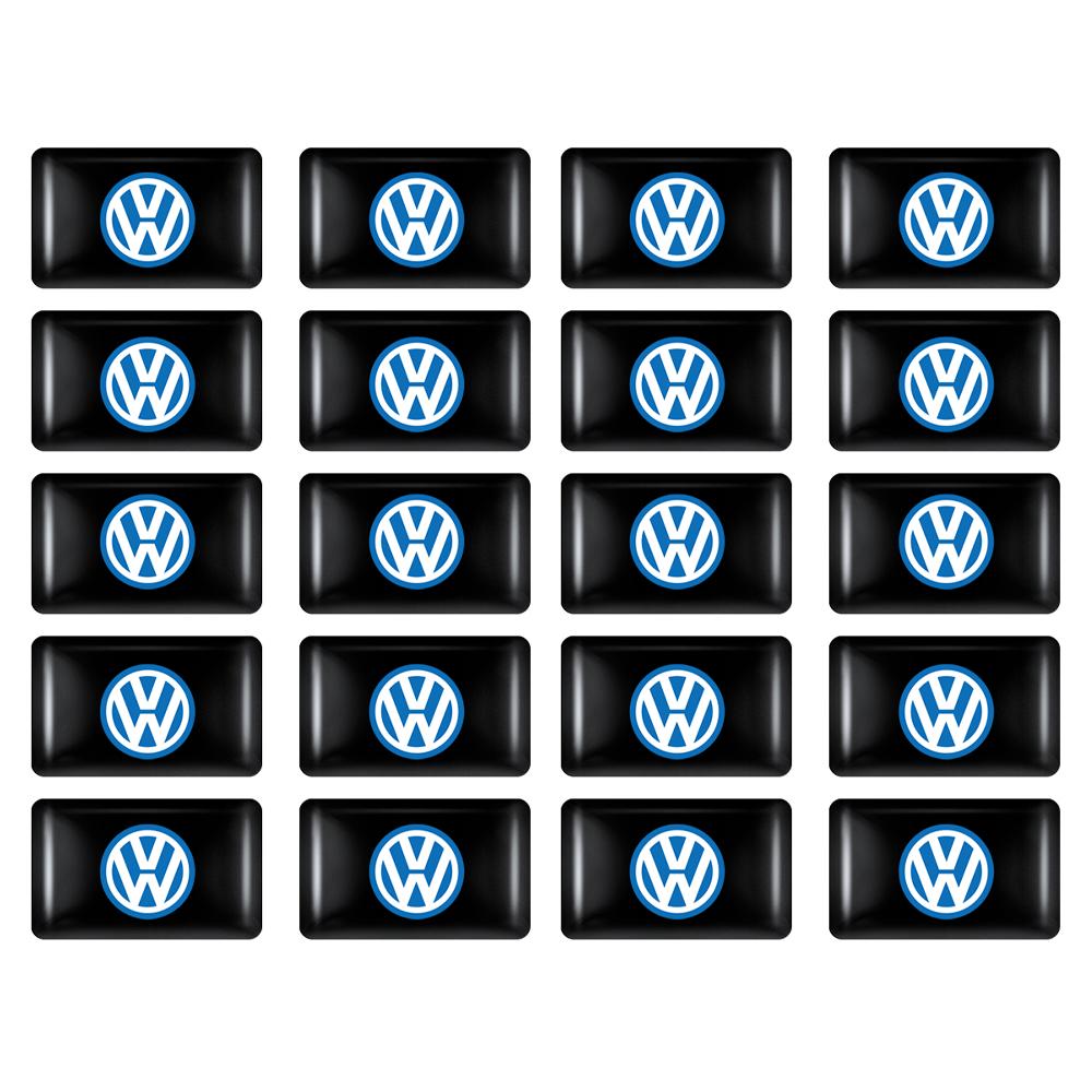 T2710/20/50Pcs 3D Fashion Car-Styling Body Waterproof Epoxy Resin Logo Sticker For Volkswagen GTI Golf Tiguan Passat Magotan Jetta 