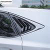 2 Pcs Black Carbon Window Shutter Louvers Scoop Side Air Vent Cover Trim Exterior Accessories For LEXUS NX 200 300H 2015 - 2018