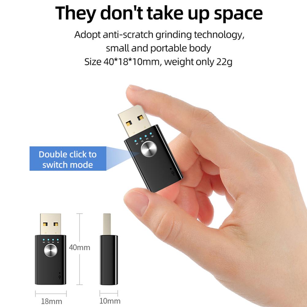 4-in-1 Mini Wireless USB Adapter Wireless Transmitter Receiver Bluetooth-compatible for Speakers Desktop Laptop Television