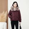 Cotton clothes new fashion women's clothing winter clothes big fur collar cotton clothes big coat autumn and winter new black