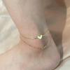 Gift Beach Double-Layer Titanium steel Fashion Jewelry Snake Chain Foot accessories Love Anklet