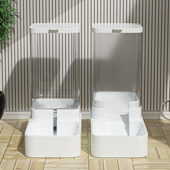 Автоматическая кормушка для домашних животных, большая емкость 3,3 л, фонтанчик для воды для домашних животных, 1,3 кг, миска для корма для собак, пластиковый дозатор воды для домашних животных, корм для кошек и собак