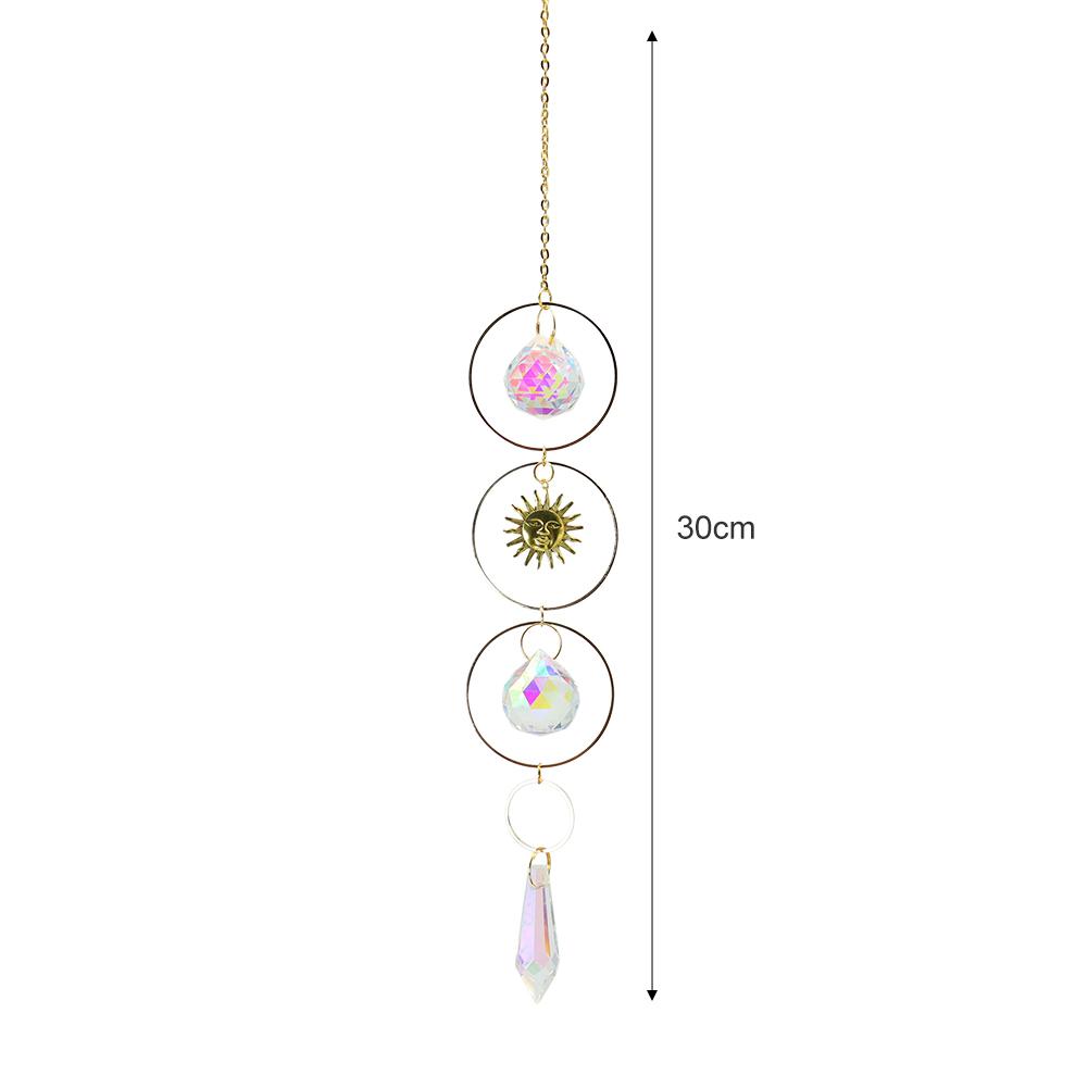 Crystal Sun Catcher Prisms Hanging Prisms Rainbow Crystal Sun Sensor Pendant for Window Outdoor Garden Wedding Decoration