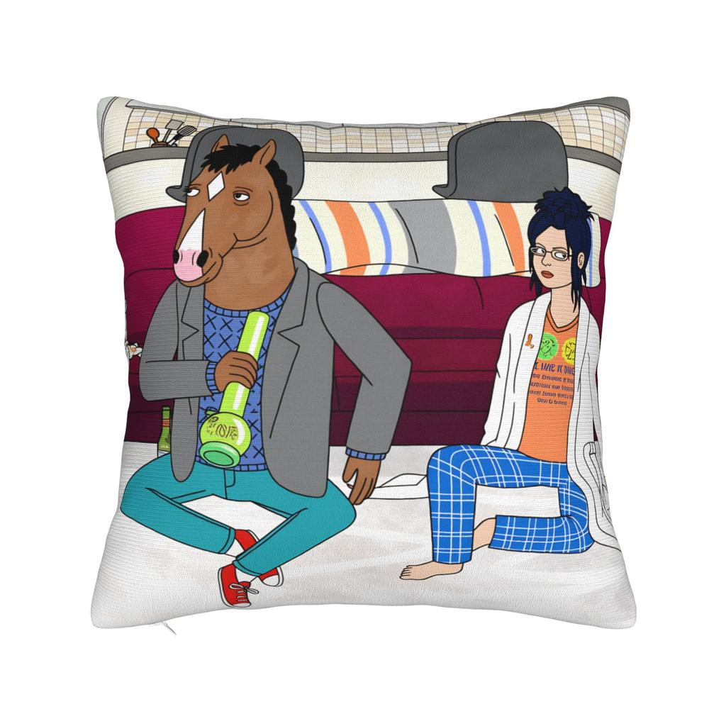 Аниме Наволочка B-BoJack H-Horsemans Мягкая Наволочка Для Дивана Кушетки Кровати Гостиной Милые Смешные Наволочки