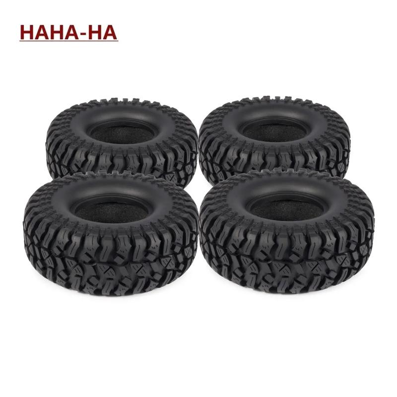 4PCS 114MM 1.9 Rubber Rock Tyres for 1/10 RC Car Crawler Axial SCX10 TRX4 Capra D90 Redcat Gen8 YIKONG WRAITH RR10