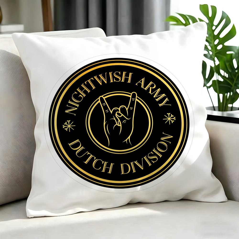 Metal Nightwish Cushion Cover Cushion Cover Set 4Pcs 50X50 45X45 40X40 Pillowcase Decorative Sofa Home Decor