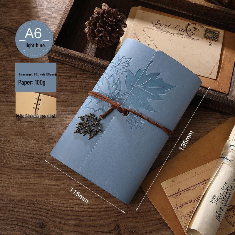 Портативный дорожный дневник из крафт-бумаги: Дневник-блокнот DIY на кольцах