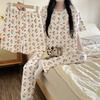 Three-Piece Pajamas Homewear Female Summer Cartoon Sweet Homewear Can Be Worn Outside the Suit Leisure Pajamas Homewear