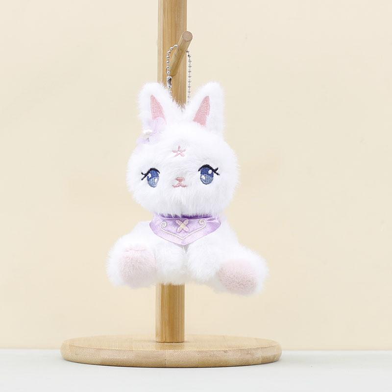 Плюшевый кролик мягкая игрушка с набивкой из полипропиленового хлопка для декора и подарков кукла брелок