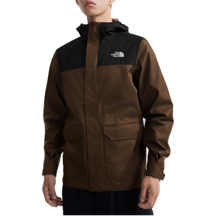 The North Face Мужская ветровка для городского исследования, пешего туризма и альпинизма, водонепроницаемая и ветрозащитная, коричневая NF0A8AUK-5EX