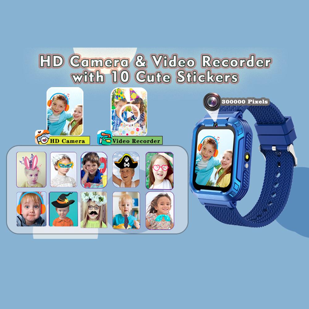 Multifunctional Kids Smart Watch 35 Games Camera Video Recorder Music Pedometer Flashlight Calculator Boys Girls Gift