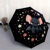 1pc Bat Night Automatic Open/Close Umbrella with Windproof, Functional Design, 8-Rib Sturdy Canopy, Durable Ribs,058