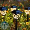 2PCS Solar Yard Lights Bright Lawn Lights Outdoor Waterproof Led Solar Pathway Lights Landscape Path Lights