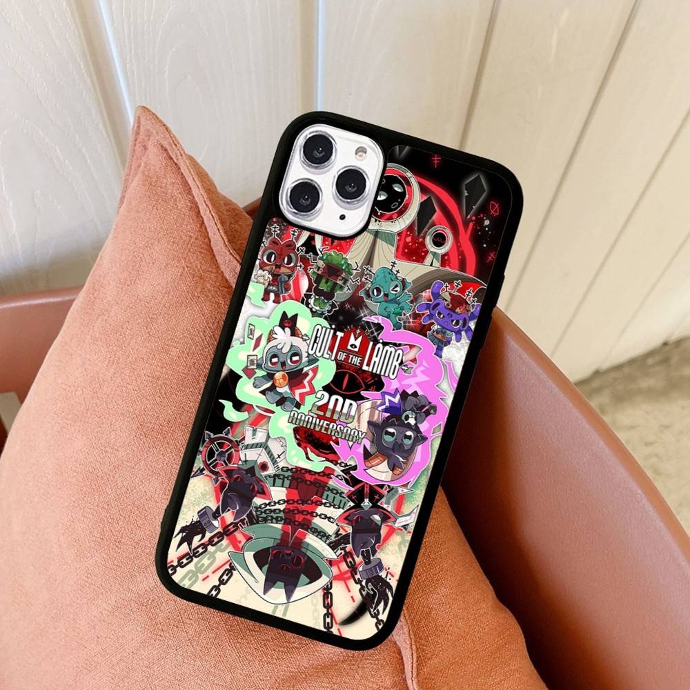 Game C-Cult Of The Lamb PC+TPU Phone Case For IPhone 17 16 15 14 PRO MAX 11 12 13 PLUS MINI Cover