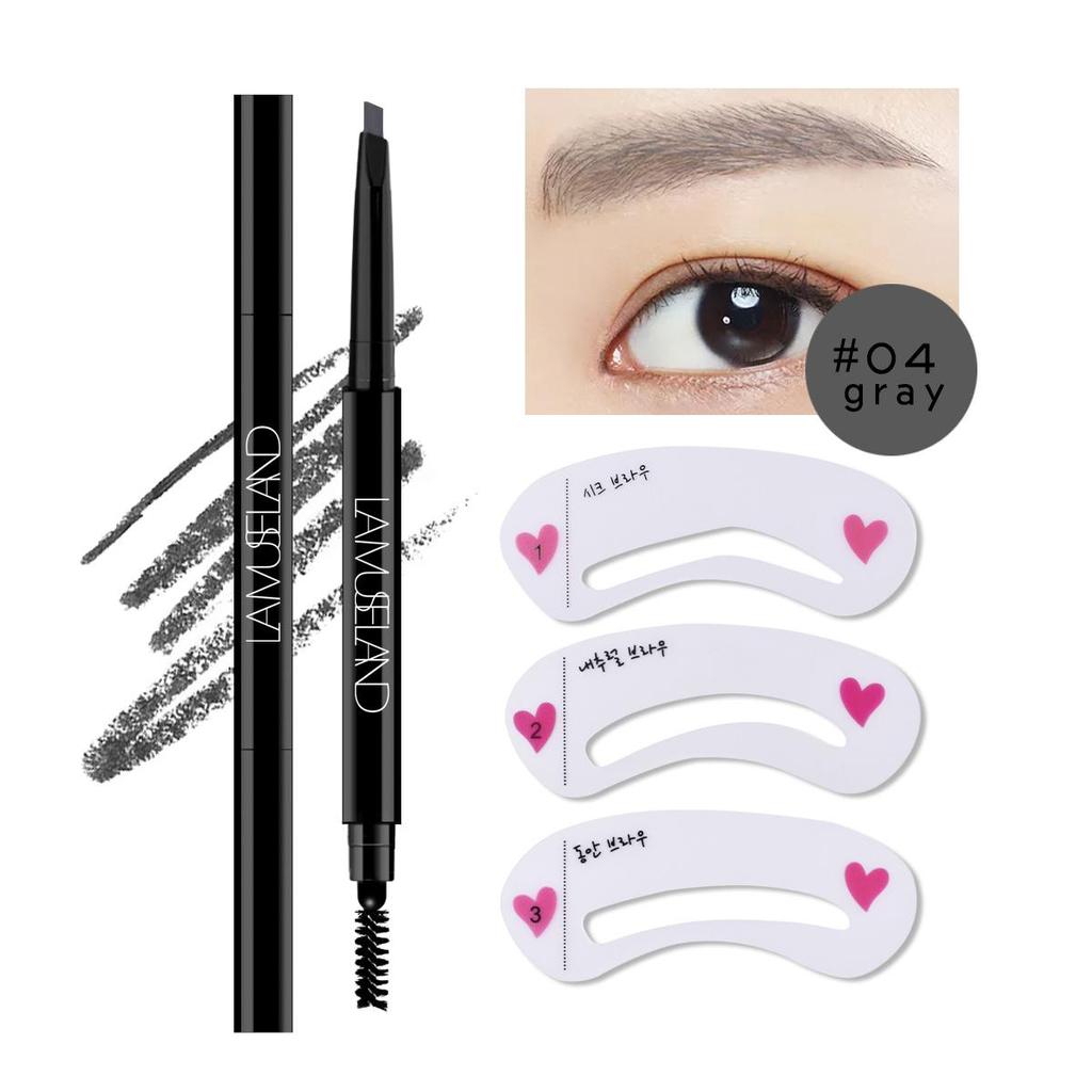 LAMUSELAND 5 цветов долговечный водонепроницаемый двуглавый карандаш для бровей