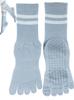 Monlyu Yoga Pilates Antibacterial and Long Socks for and and Perfect for Air Conditioning and Cold Available In Powder Blue One Size Fits Women's