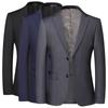 Blazer Men's Fashion Business Solid Color British Style Professional Work Groom Wedding Dress Best Man Blazer Jacket