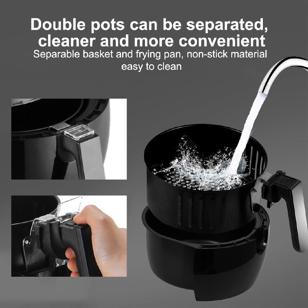 1400 Вт 5,2 л Многофункциональная фритюрница с регулировкой температуры без масла ЖК-сенсорный экран