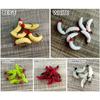 Toughness 4cm 10# hook Bionics Soft Lures Maggots Shape Tackle Road Asia Bait EarthWorm Bait