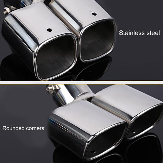 Износостойкий выхлопной наконечник, грязеотталкивающий практичный двойной задний хвост автомобиля для грузовика, антикоррозийный