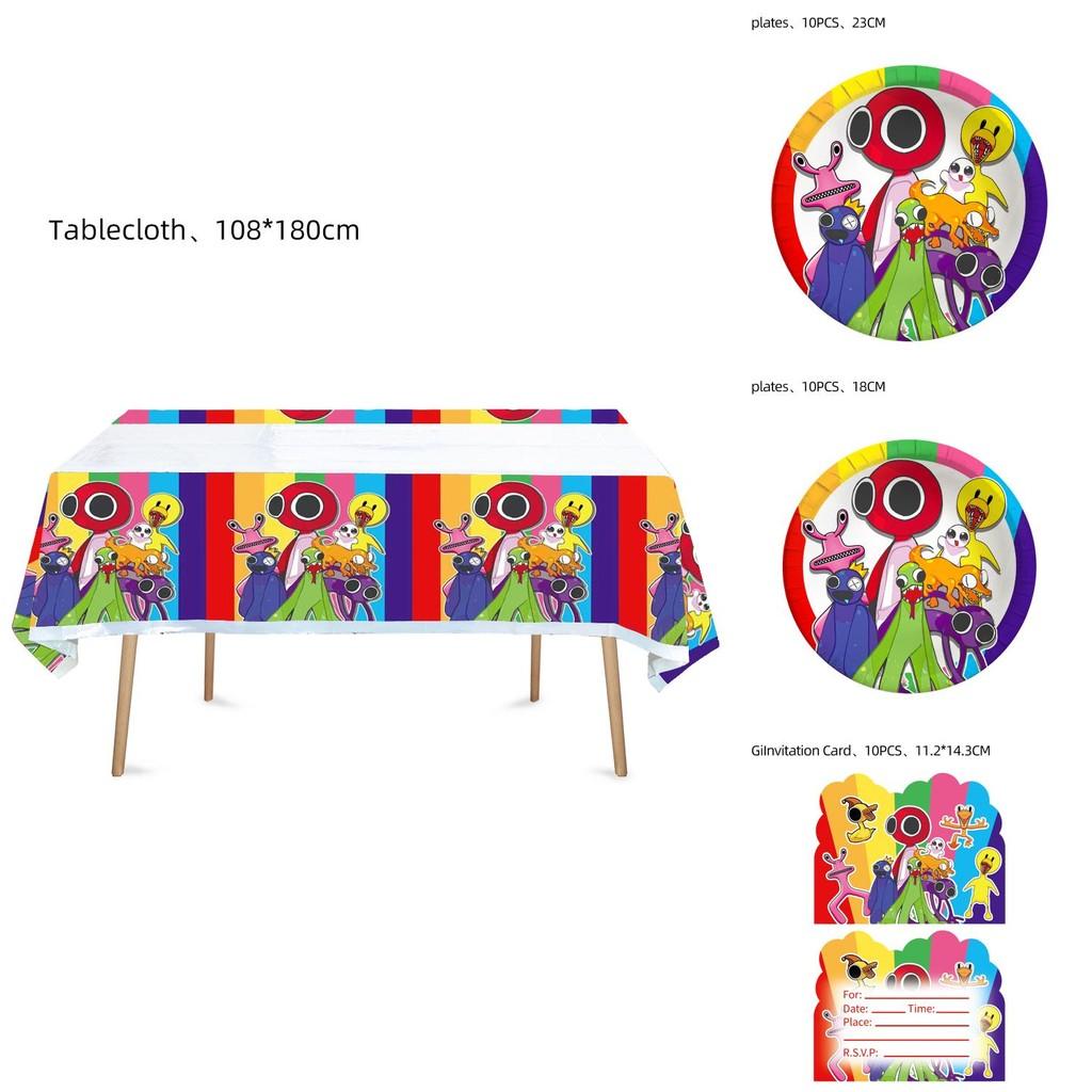 Высококачественные украшения для вечеринки Roblox Rainbow Friends для детских праздников