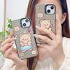 Силиконовый чехол с изображением медведя-купидона для Xiaomi Redmi Note 12 11 Samsung A54 A24 A14 Oppo A78 A58 A38 Tecno Spark 10 30C Funda Painted Cover Soft TPU Bumper