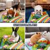 Snuffle Mat for Dogs, 15.4''*15.4'' for Small & Medium, Fleece Mentally Stimulating Toys for Dogs Cats Rabbits, Helps Control Eating Speed and Train S