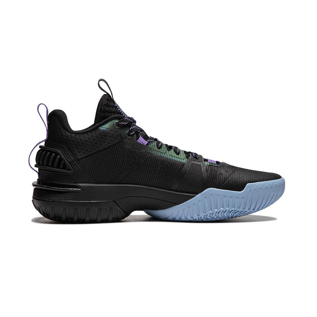 Li Ning Storm 2024 Амортизирующие Дышащие Легкие Упругие Низкие Баскетбольные Кроссовки Мужские Черные ABFU017-1