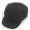 Universal Chemistry Wool Check Charcoal Newsboy Cap