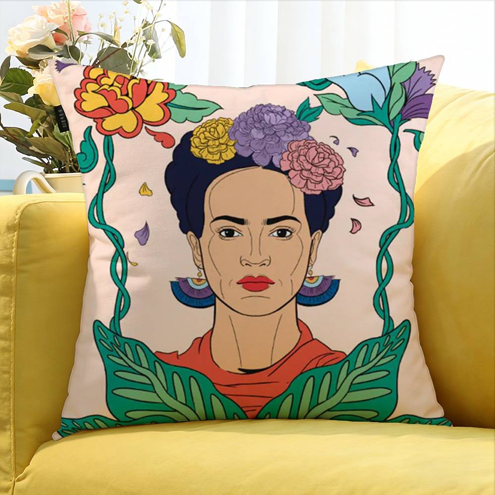 F-Fridas-S K-Kahlo Искусство Различные Размеры Квадратная Наволочка Для Автомобиля Дома Спальни Декор