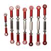 RC Car Tie Rods Full Set Aluminium Alloy Steel Turnbuckles for Traxxas SLASH 1 10 Short Course Upgrade Parts Red