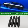 Накладка на ручку боковой двери с узором из углеродного волокна для Honda JAZZ FIT 2014 2015 2016 2017