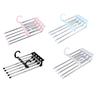 Yousheng Pants Hanger Trousers Rack Strong Load-bearing Foldable Design Anti-Slip 5-Layer Clothes Hanger Scarf Holder Wardrobe Organizer