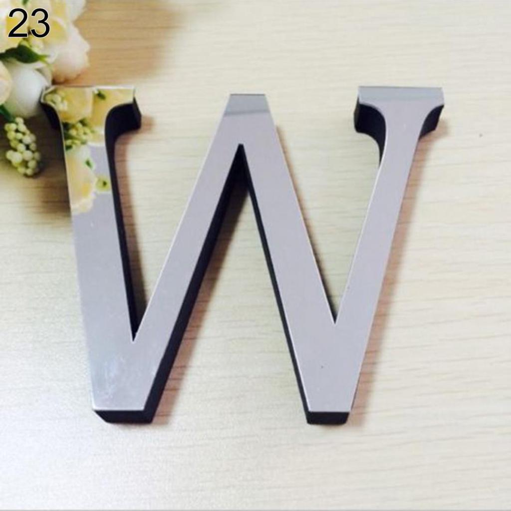 26 English Letters DIY 3D Decal Art Mural Wall Stickers Home Decor